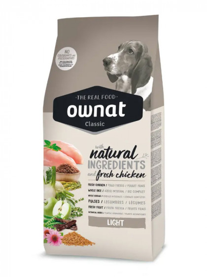 Croquettes Classic Light Ownat 20kg
