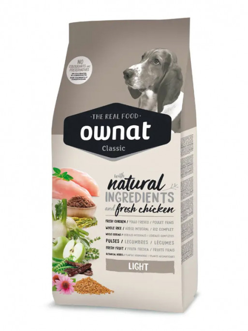 Croquettes Classic Light Ownat 20kg