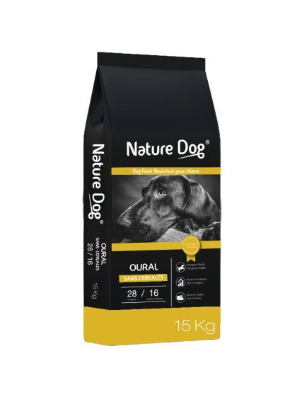 Croquettes chien sans céréale Oural Pro 28/16 Nature Dog