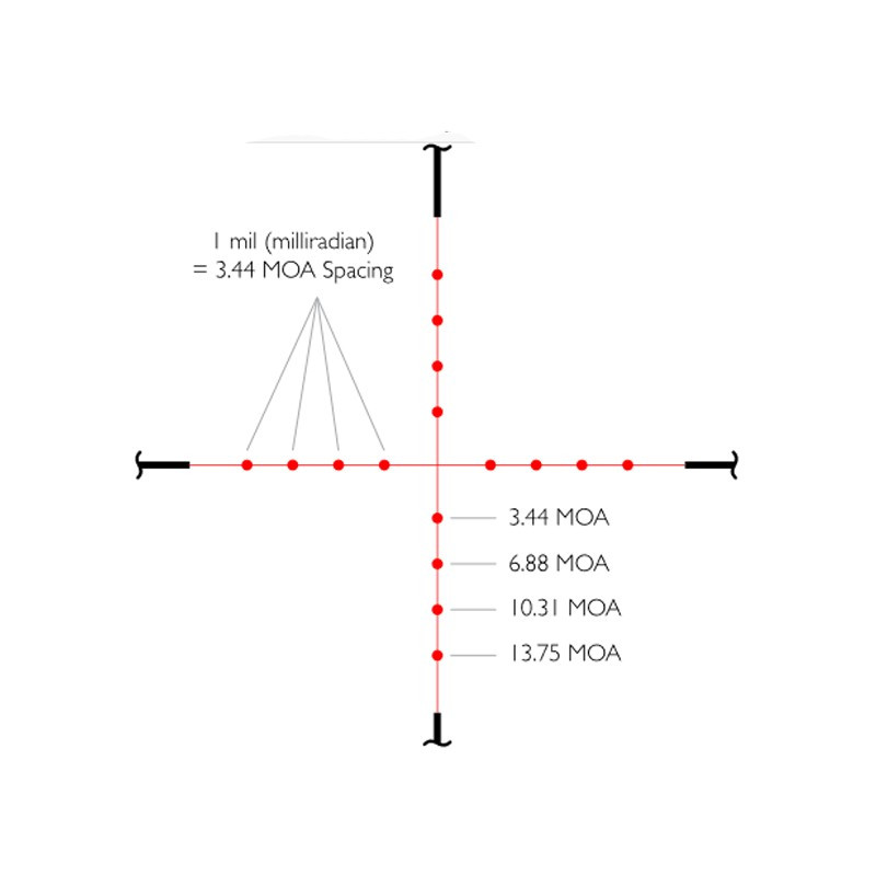 Hawke Optics Vantage IR 4-12x50 AO Mil Dot Centre