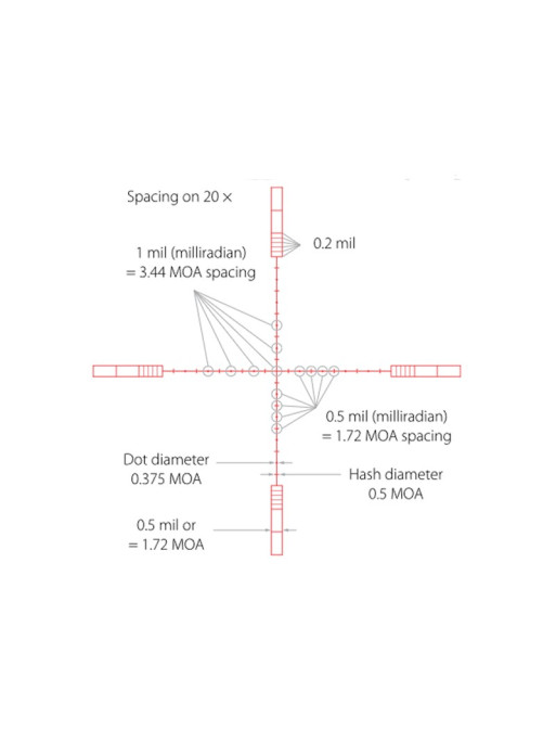 Hawke Optics Sidewinder 30 SF 8.5-25x42 20x Half Mil Dot