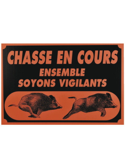 Panneau Chasse en Cours 