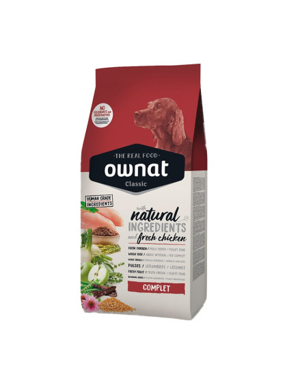 Croquettes pour chien Classic Complet Ownat 4 kg