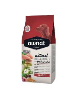 Croquettes pour chien Classic Complet Ownat 20 kg