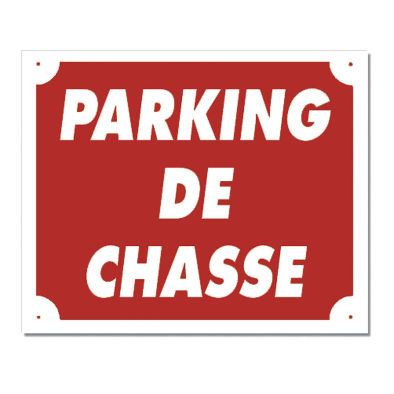 Panneau de signalisation Parking de Chasse