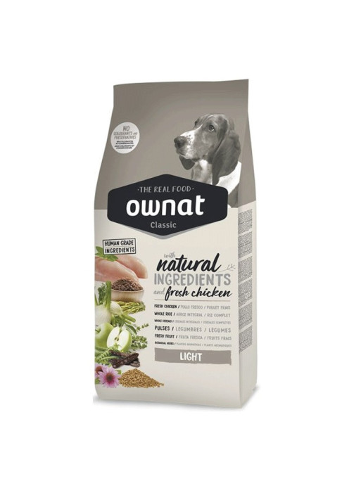Croquettes chien Classic Light Ownat 20kg Croquettes chien Classic Light Ownat 20kg