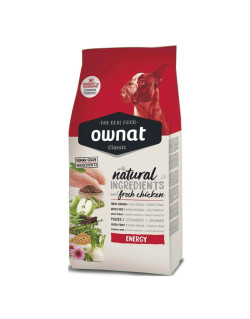 Croquettes pour chien Classic Energy Ownat 20kg
