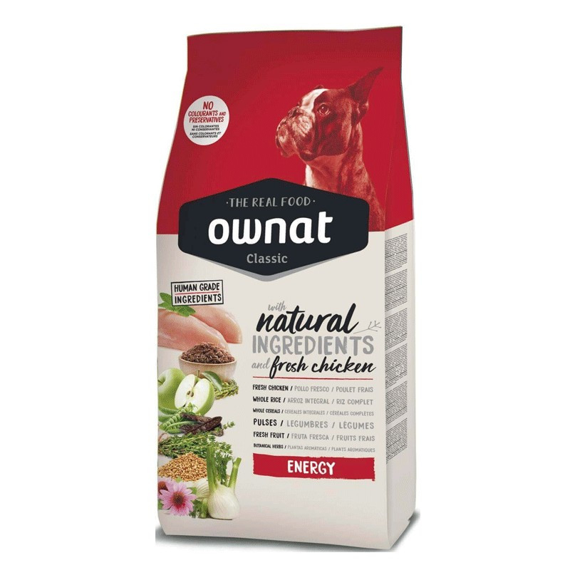 Croquettes pour chien Classic Energy Ownat 20kg