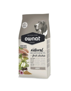 Croquettes pour chien Classic Light Ownat 4kg
