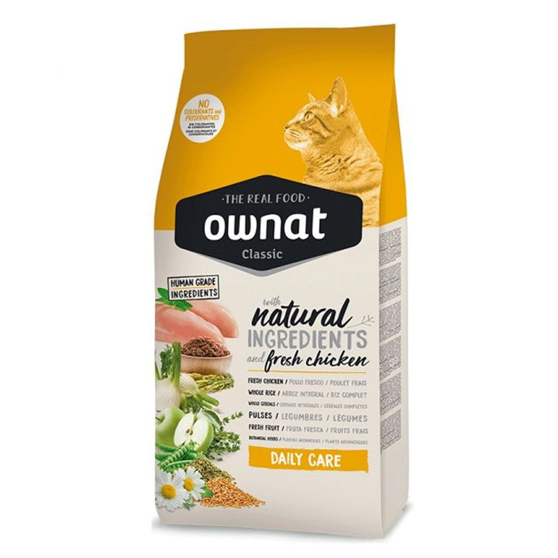 Croquettes pour chat Classic Daily Care Ownat 4kg