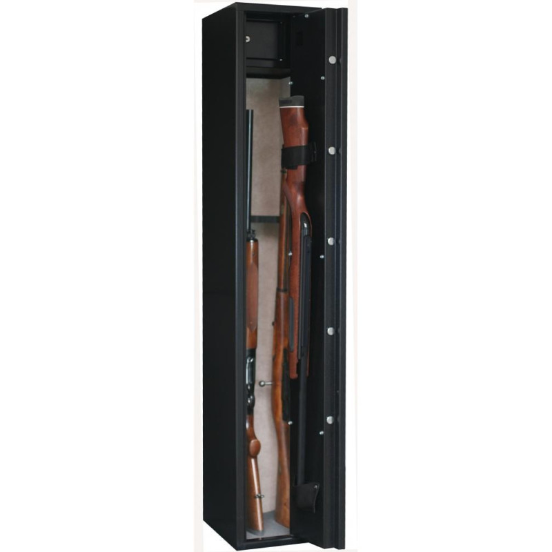 Armoire forte Sentinel 4 armes avec lunette + 1 dans la porte - Coffre intérieur