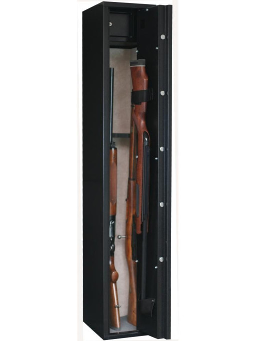 Armoire forte Sentinel 4 armes avec lunette + 1 dans la porte - Coffre intérieur