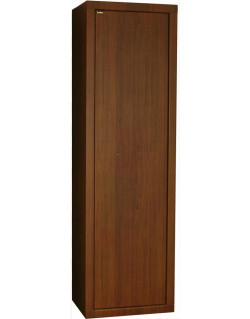 Armoire Forte Couleur Bois 8 armes avec lunette + 2 dans la porte - Coffre Intérieur