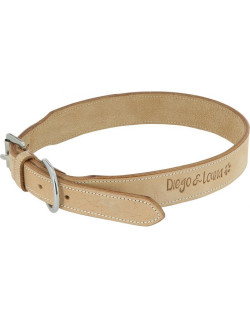 Collier cuir naturel Diego & Louna