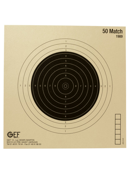 Cibles 50 Match