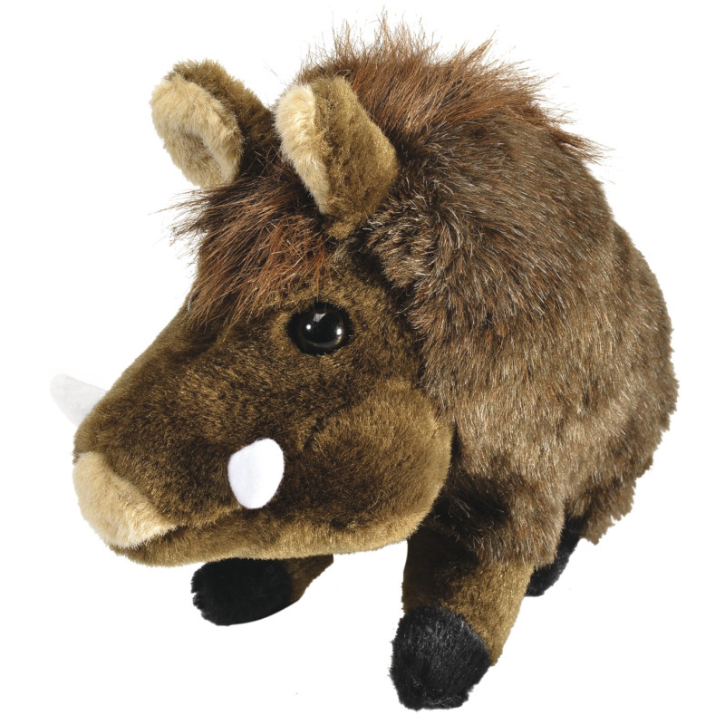 Peluche assise sanglier sonore - 12731