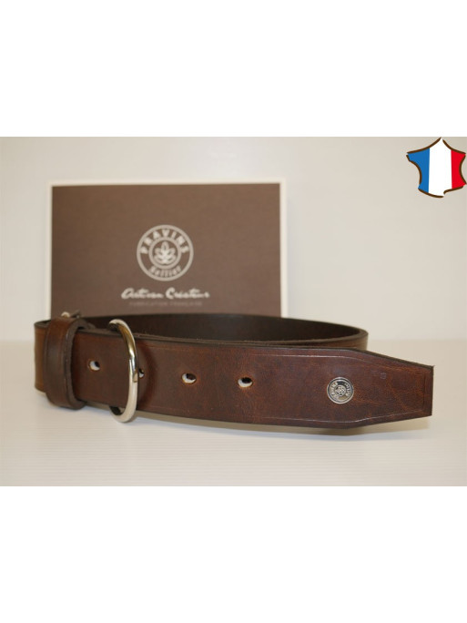 Collier en Cuir Pour Grand Chien Pravins