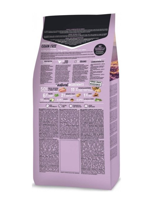 Croquettes chat Grain Free Prime Sterilized Ownat 8 kg