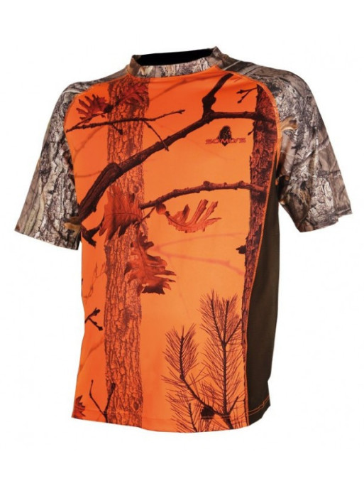 T-shirt Somlys manche courte - camouflage orange