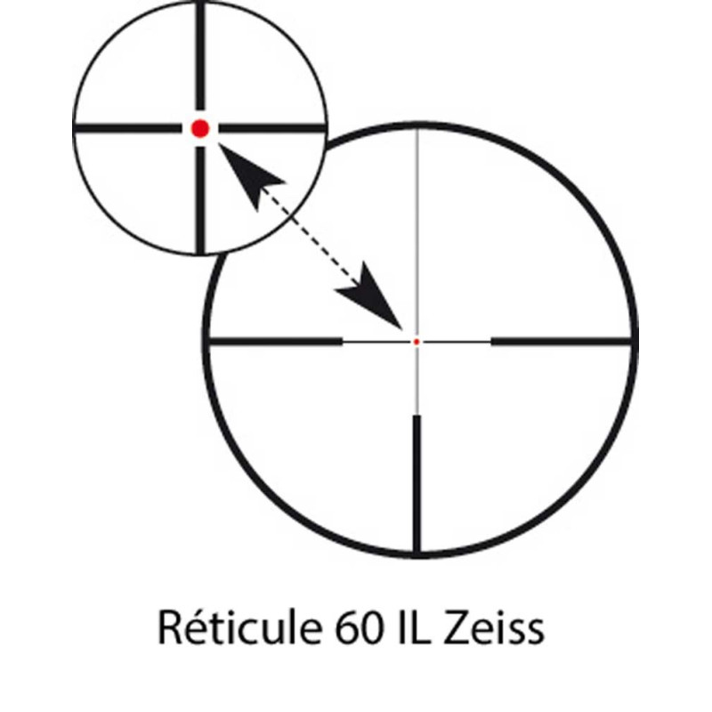 Lunette Conquest V6 2-12x50 RET 60 IL ASV Zeiss