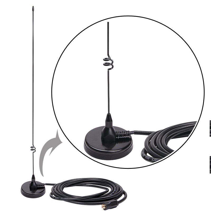 YIEHO Antenne Voiture Puissante 28 Cm - Antenne Radio Universelle FM DAB Pour Tous Modèles De Voiture