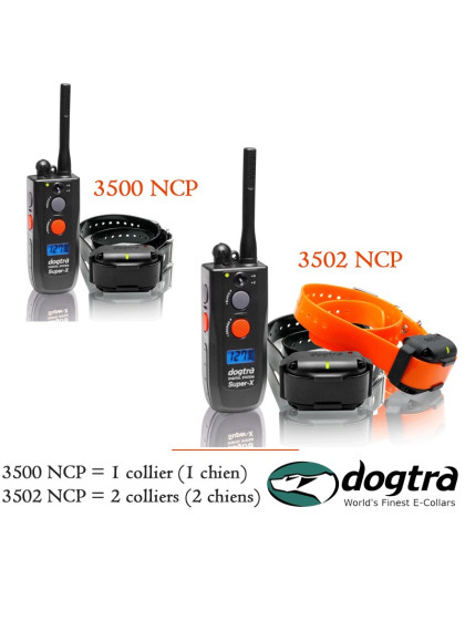 Collier de dressage 3500 NCP / 3502 NCP Dogtra - 1 à 2 chiens