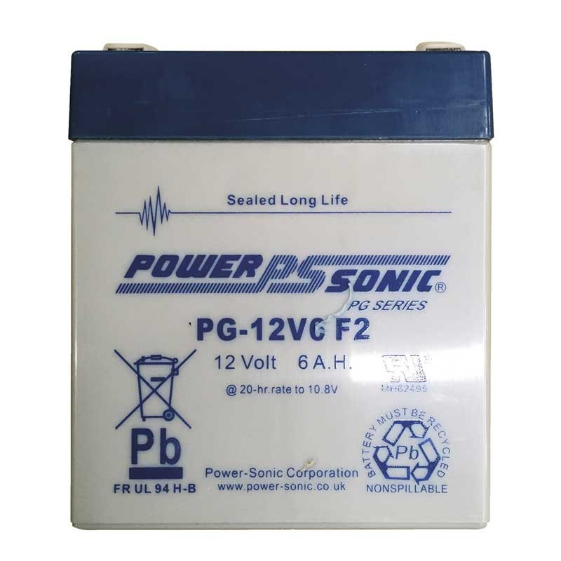 Accu 12V rechargeable Power Sonic PG-12V6 F2 Accu 12V rechargeable Power Sonic PG-12V6 F2