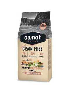 Croquettes pour chien Just Grain Free Salmon & Seafood Ownat 14 kg