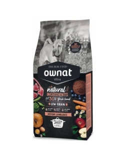 Croquettes Ultra Medium Lamb&Rice Ownat 14kg
