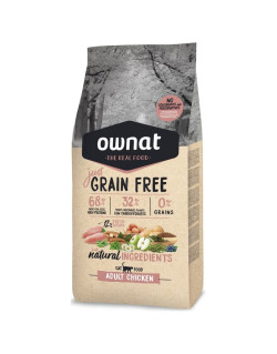 Croquettes Just Grain Free Adult Chicken chat Ownat 3 kg