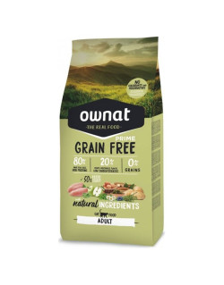 Croquettes Grain Free Prime Adult Chicken & Turkey chat Ownat 8 Kg