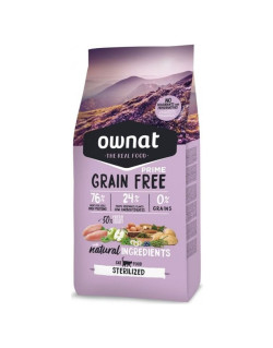 Croquettes chat Grain Free Prime Sterilized Ownat 8 kg