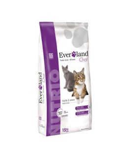 Croquettes chat Nutrio Vitalité et Saveur Everland 15 kg