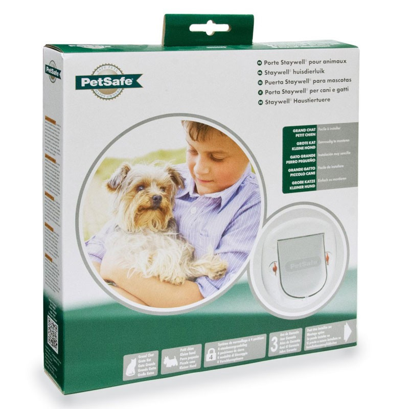 Porte Staywell grand chat/ petit chien 4 positions PetSafe