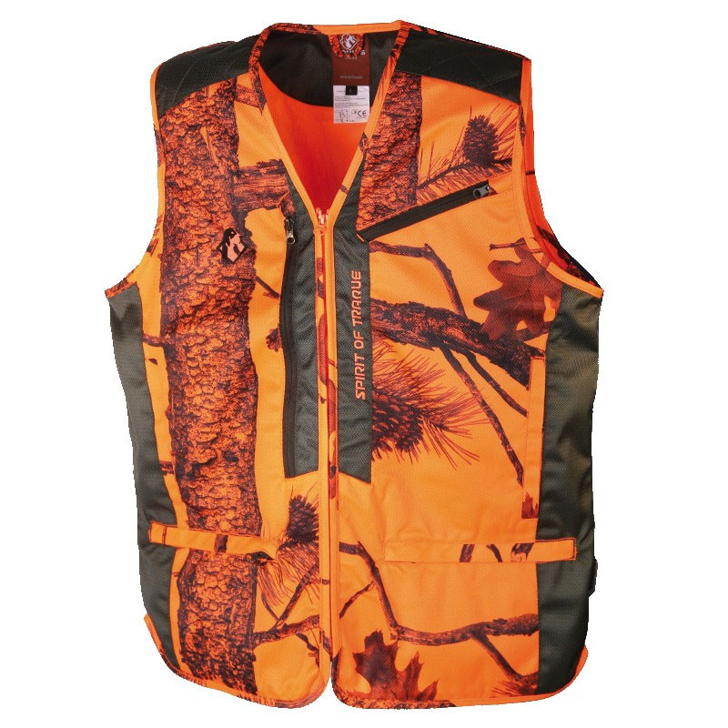 Gilet anti-ronce Camo orange Somlys