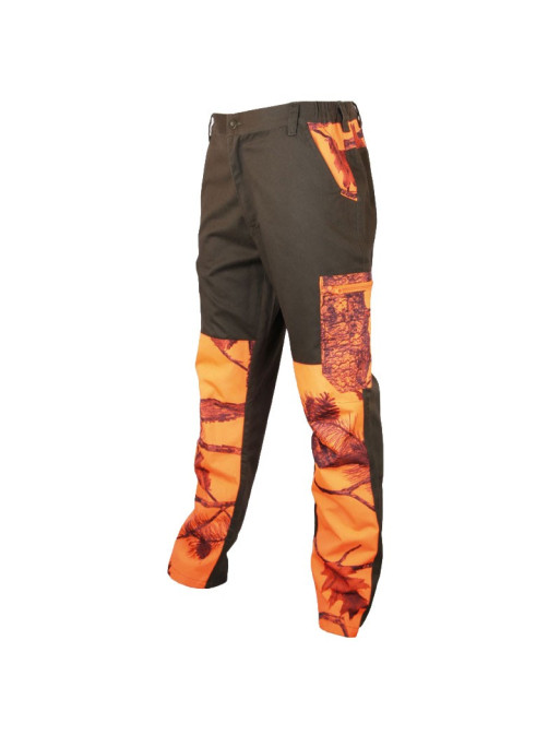 Pantalon renforts camouflage orange Treeland