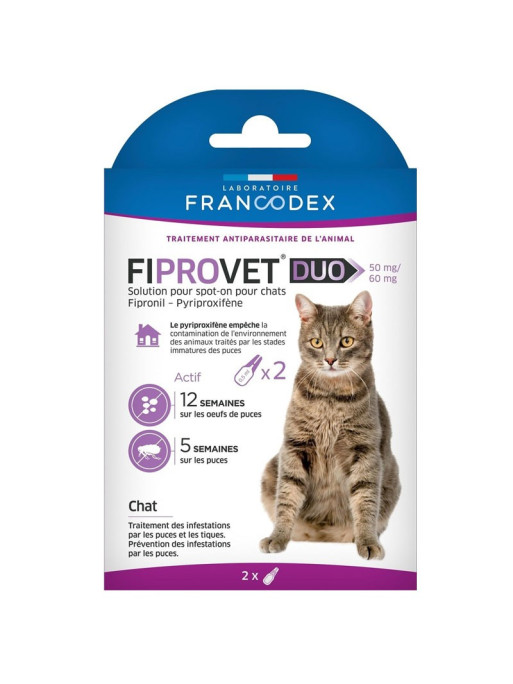 Francodex Fiprovet Duo Chat