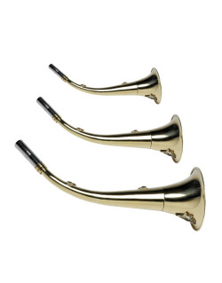 Corne de chasse laiton motif Sanglier Januel