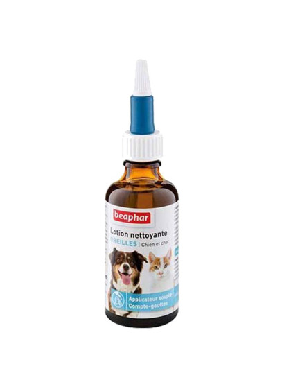 Lotion nettoyante oreilles Béaphar pour chiens et chats