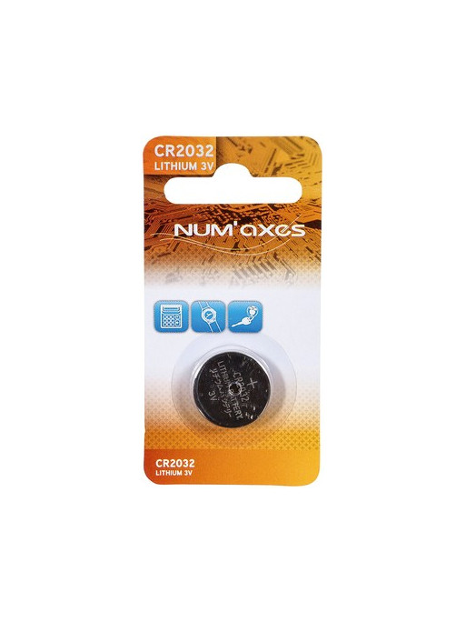 Pile lithium 3 volts CR2032 (RFA 35-11) Num'Axes