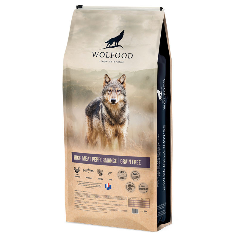 Croquettes Wolfood chien High Meat Wild Prairie