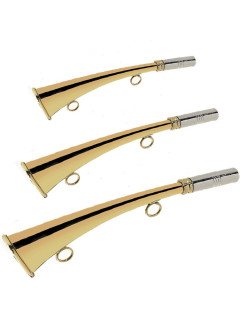 Corne de chasse plate en cuivre