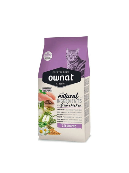 Croquettes pour chat Classic Sterilized Ownat 4kg