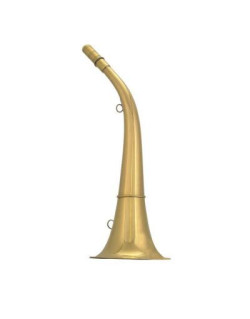 Corne ronde laiton poli compîegne 40 cm