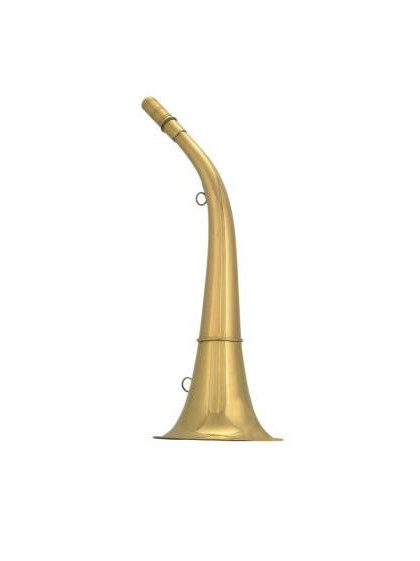 Corne ronde laiton poli compîegne 40 cm