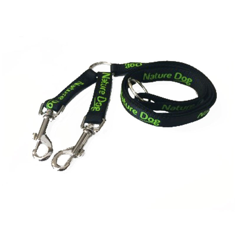 Laisse double coupleur naturedog