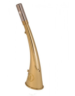 corne plate laiton poli wasserman 32cm avec cordon
