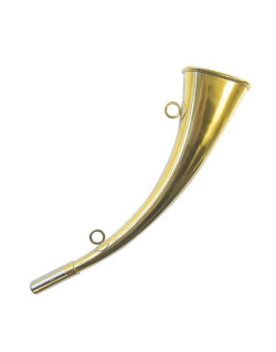 Corne plate laiton poli Elless 22 cm