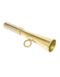 Corne de poche laiton poli Elless 12 cm