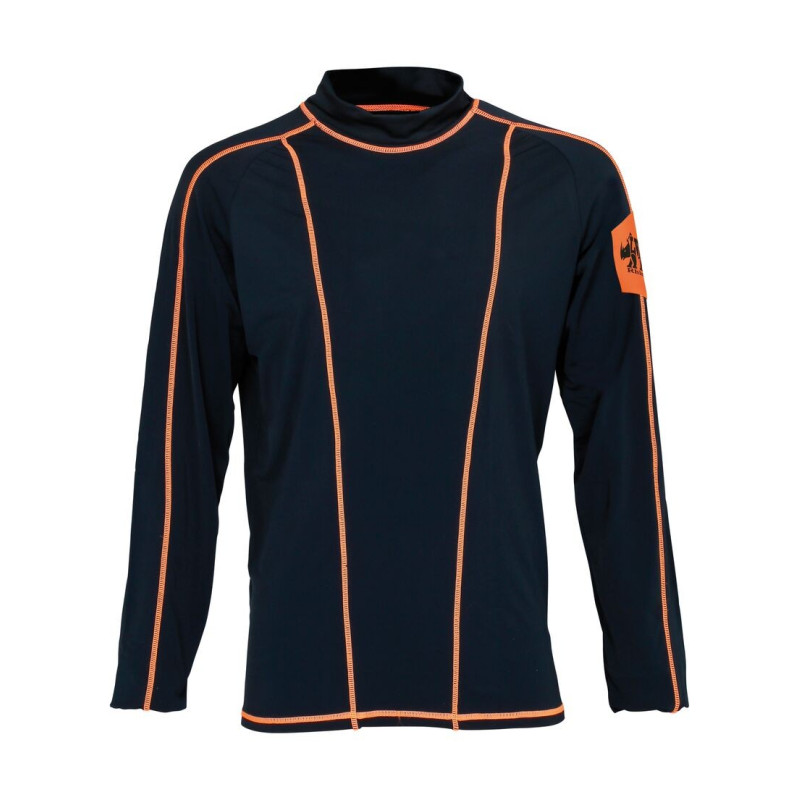 Pull Thermique Homme Col Montant - Couleur Unie, Léger Et Chaud - Sous-vêtement Technique Pour Sport Et Hiver